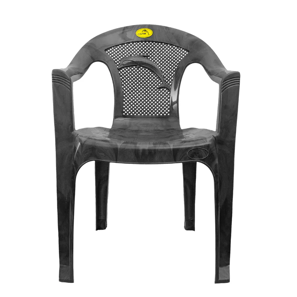 Kanchho Dolphin Chair Sliver Black.webp