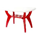 Super Deluxe Table Red White.webp