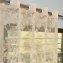 Net Fabric Floral Patterned Sheer Net Curtain