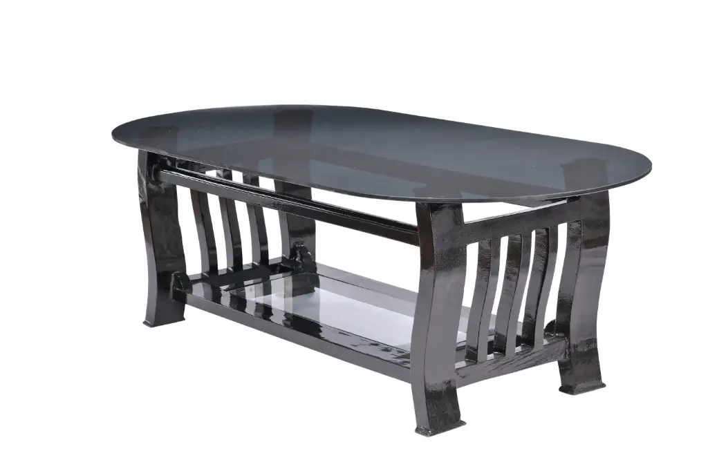 Double Glass Box Tea And Coffee Table Modern Farmhouse Living Room Table for Home Office, Apartment  