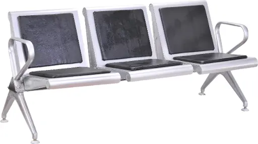 3 Seater Visitor Cushioned