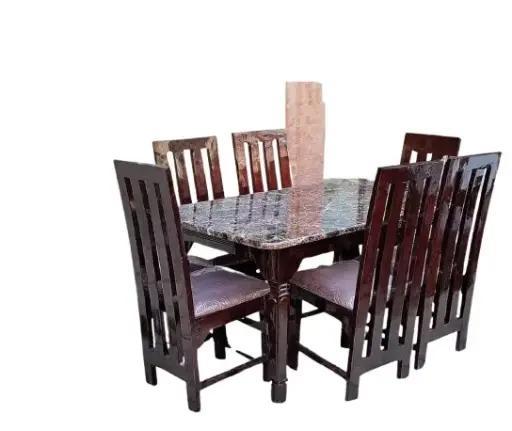 	6-Seater Marble Dining Set