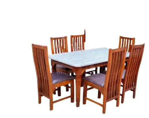 White Top 6 Seater Dining Table