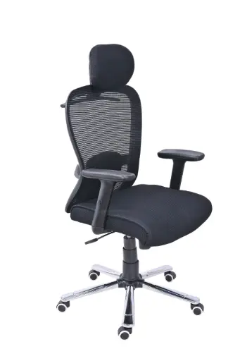Premium Black Mesh Executive Offering Chair-Hight Back, ergonomic Design, Swivel And Support In Any Workspace 
